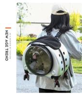 Carro de viaje, bolsa portátil transpirable para mascotas, transporte para perros, mochila para gatos de gran espacio - details 16