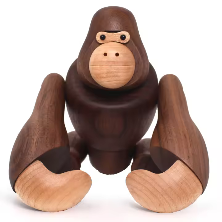 Artesanías de madera, gorila, decoraciones creativas para el hogar, pueden colgar regalos de King Kong, decoraciones de madera - 1
