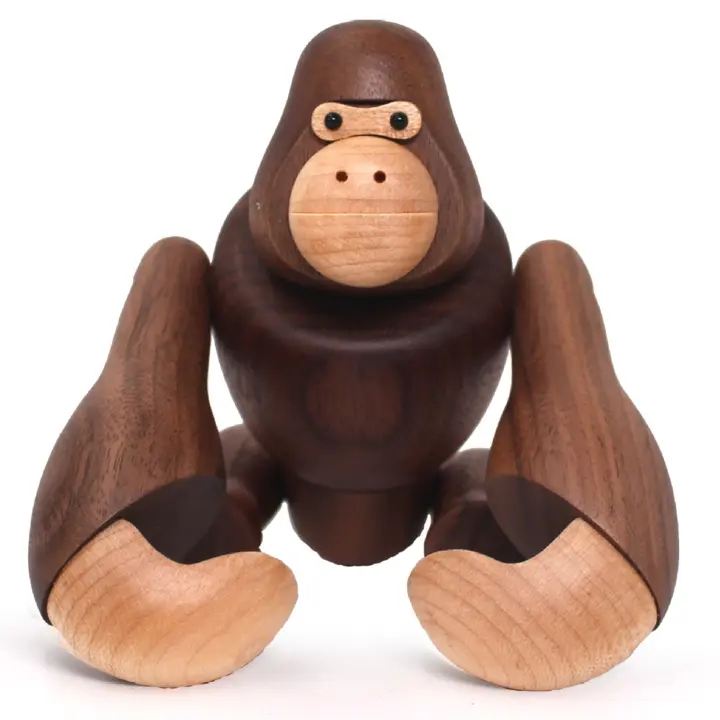 Artesanías de madera, gorila, decoraciones creativas para el hogar, pueden colgar regalos de King Kong, decoraciones de madera - 1