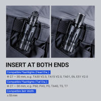 Soporte de Linterna Nextorch V61 con Dibujo Rápido 360º Ajustable en Tension y Diseños Innovadores de Bloqueo para Linternas de Diámetro 27-30mm y Anchuras de Cinturón ≤ 55mm - details 2