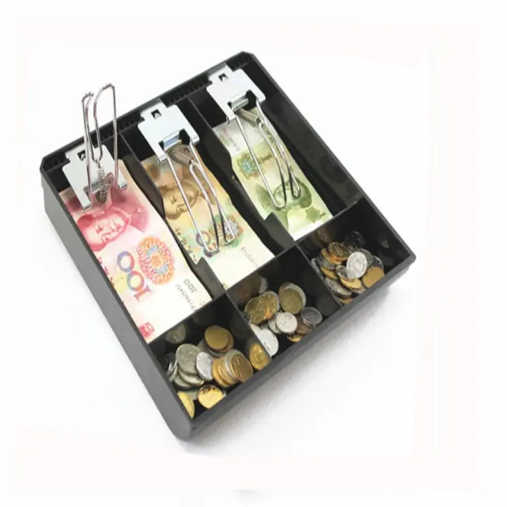 Estuche rígido para almacenar dinero, caja para caja de caja registradora, caja de cajero, caja de caja registradora, cajón para monedas, bandeja para cajón de efectivo - 1