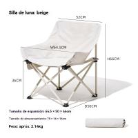 Silla plegable portatil pesca al aire libre viajar camping multifunción - details 1
