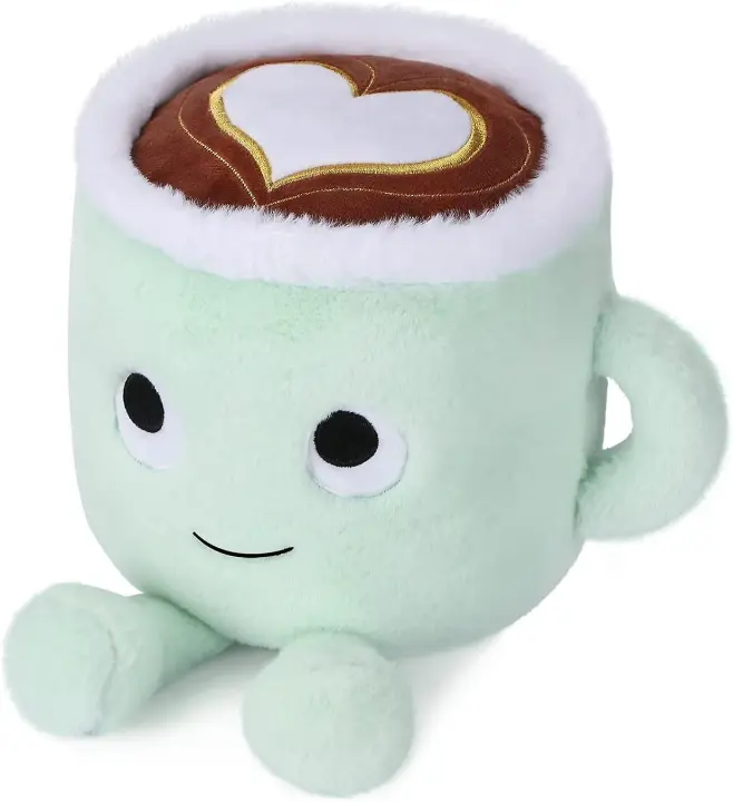 Juguete de Peluche Latte SBSGV Taza de Café Rellena, 30cm, Amigo Mullido para Todas las Edades - 1