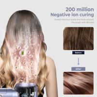 Rizador seis en uno, peine de pelo liso, peine de aire caliente portátil multifuncional para el hogar, secador de pelo eléctrico - details 7