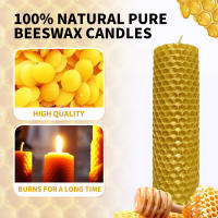 Velas Artísticas de Cera de Abeja Hechas a Mano Materiales Primarios para Iluminación y Decoración - details 2