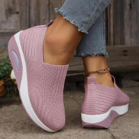 Zapatos ortopédicos antideslizantes para mujer con cojín de aire, zapatillas de deporte transpirables con plataforma para caminar - details 12