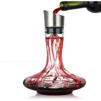 Decantador de Vino con Aireador y Filtro Incluidos Botella de Vino Tinto Decantador con Cristal Esmerilado 100% Mano - details 0