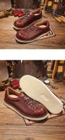 Zapatos de cuero vacuno puro de alta gama, zapatos casuales de suela blanda para hombre - details 5