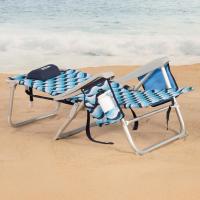 playa plegable y reclinable 5 posiciones, Silla portátil plegable 55x67,5x86cm, Incluye cojín, 1 bolsillo, 1 bolsa con cremallera y topes antivuelco, Sillas de playa - details 34