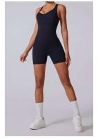 Mono deportivo sin costuras Lifting de cadera, espalda descubierta, shorts cruzados - details 1