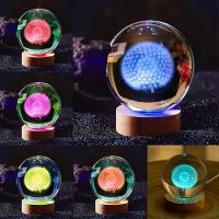 Lámpara de noche de árbol de la vida, diente de león y bola de cristal con grabado láser 3D, adecuada para esposas, amigas, cumpleaños, regalos temáticos de plantas, decoración de oficina, dormitorio, hotel, fiesta, decoración interior de dormitorio - details 3