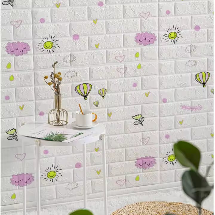 Papel Tapiz 3D Autoadhesivo de Ladrillo de Espuma Antigua Decoración de Pared Impermeable para Sala de Estar Dormitorio - 1