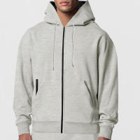 Sudadera con capucha de color sólido para hombre, suéter cálido con bolsillos, - details 6