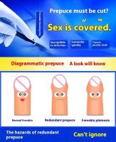 Nuevo diseño respirable manga 5pcs kit reutilizable de silicona día y noche uso de preservativos antepiel corrección anillo juguete sexual - details 0