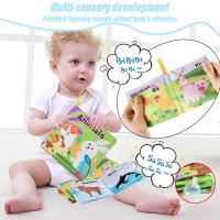 Libro de tela suave para bebé, actividad sensorial interactiva para bebés, primer juego educativo Montessori para Aprendizaje Temprano - details 3