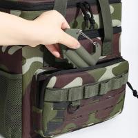 Bolsa térmica táctica para hombre, fiambrera con aislamiento para exteriores, bolsa de almuerzo duradera con aislamiento a prueba de fugas para trabajo, comida, Camping, Picni - details 10