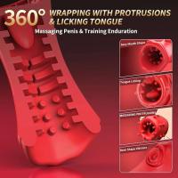 Leten Vibrador Automático de Garganta Profunda Cup de Entrenamiento para Hombres - details 1