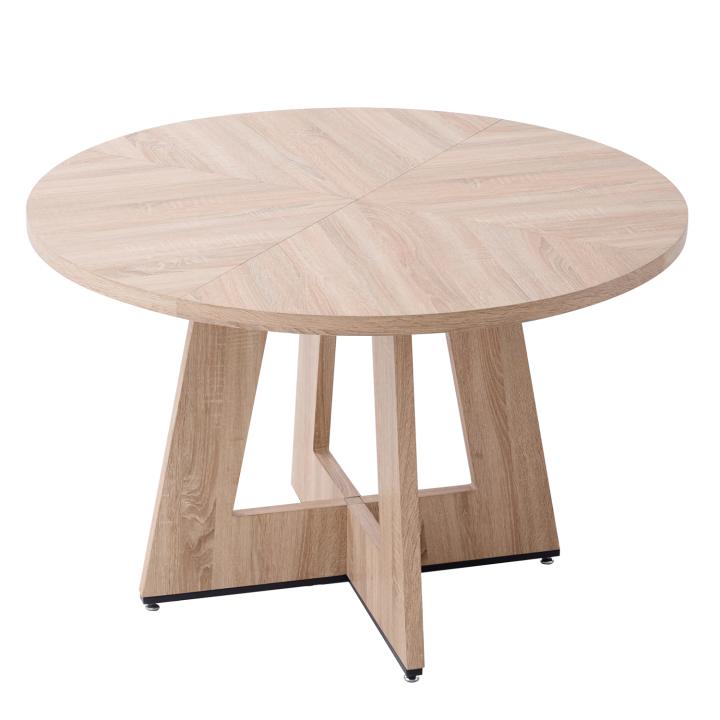 EGOONM Mesa de Comedor Redonda 120cm - Diseño Moderno y Duradero para tu Hogar
