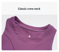 Sujetador deportivo de yoga para mujer SHINBENE con cuello alto y diseño de costilla para gimnasio y entrenamiento tipo Racerback con built in bra - details 24