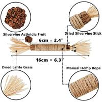 ATUBAN Cat Toys Silvervine Chew Stick,Kitten Treat Catnip Toy Kitty Natural Stuff with Catnip for Cleaning Teeth Indoor Dental - details 2