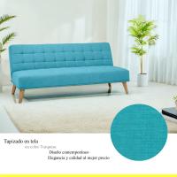 Modelo Versalles - Sofá Cama con Apertura Clic-Clac |   Donde la elegancia y el confort se encuentran |   Diseño Capitoné en Color Visón |   189,5 x 88 x 89 cm - details 26