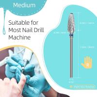 HYTOOS-brocas de carburo para uñas, broca rotativa profesional para uñas con llama, removedor de Gel acrílico para manicura, accesorios para uñas - details 2