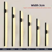 Lámpara LED de pared larga, moderna y sencilla para sala de estar, comedor, pasillo, decoración de pared, lámpara de mesita de noche para dormitorio - details 2