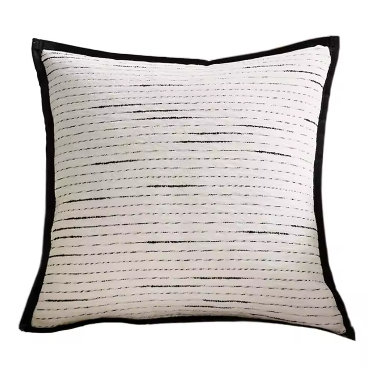 Funda de almohada estilo INS para decoración del hogar, funda de cojín cuadrada de 45CM, funda de almohada minimalista de estilo francés para sala de estar/oficina - 1