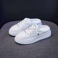 Nuevo 2024 plataforma plana blanca casual sin tacones altos, zapatos deportivos de mujer de bajo precio - details 7