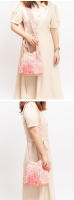Bolso bandolera de lona para mujer, estilo étnico, bohemio con borlas - details 19