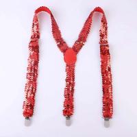 Tirantes de lentejuelas para hombre y mujer, elásticos, anchos, resistentes al desgaste, resistentes, con clip para pantalones, ropa - details 5