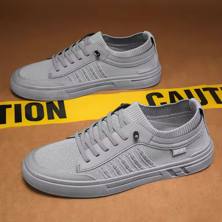 Zapatos de Malla Transpirable para Hombres en Verano Zapatillas de Conductor Deslizantes con Antitranspirantes Calcetines Tejidos Vuelos - 1