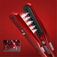 Plancha de pelo portátil, peine de cerámica profesional para salón, planchas planas, nuevo diseño, plancha de pelo a vapor, superventas - details 2