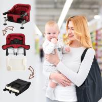Mesa para Bebé, Trona Portátil Plegable con Arnés de Seguridad, Asiento Enganchable infantil con Bolsa de Transporte para Casa y Viajes (Azul) - details 58
