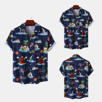 Camisa de manga corta para hombre, Camisa ajustada con estampado de flores fragmentadas, serie CS, primavera y verano, 2024 - details 5