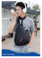 Mochila de Pecho Camuflada Negra para Hombres Bolsa Deportiva Impermeable para Viajes Gran Bolsa Cruzada para Niños y Adultos - details 2