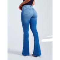 Jeans de cintura alta, ajustados y elásticos con diseño de cuerno para mujer, novedad de verano 2025 - details 4