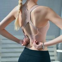 Sujetador Deportivo Sexy Para Mujer Racerback Yoga Fitness Gimnasio Shockproof Sin Costuras Secado Rápido Top Deportivo - details 0
