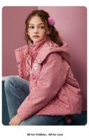 Abrigo de invierno cálido y grueso para niñas, chaqueta con capucha, estampado completo, prendas de vestir exteriores para niños, Parkas acolchadas de algodón para adolescentes - details 1