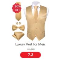 Chaleco de diseñador para hombre, chaleco de satén de seda Lisa verde oscuro, pajarita, pañuelo, traje Formal de boda para hombre, chaqueta sin mangas Barry Wang - details 5