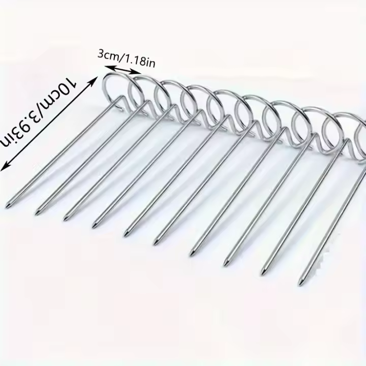 Aire Freyer Vertical Grill 10pcs Accesorios Universales de Acero Inoxidable 304 - 1