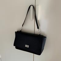 Bolso de mano profesional con solapa y cierre para mujer - Bolso de trabajo de cuero sintético de gran capacidad con cierre de hebilla seguro, correa desmontable - Elegante bolso cruzado/hombro para oficina, viajes, todos los días - Disponible en blanco y - details 0