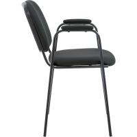 Confidente Ken Pro Tapizada En Tela I Silla De Conferencia con Base De Metal Negro I Silla De Oficina Sin Ruedas I Color:, Color:Negro - details 6