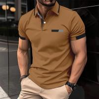 Polo de manga corta para hombre, camisetas informales, tops de verano - details 42