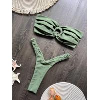 Microbikini con Push-Up para mujer, traje de baño Sexy para mujer, conjunto de Bikini brasileño con Tanga, trajes de baño, ropa de playa 2024 - details 7