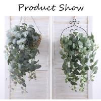Planta colgante de seda de hiedra verde para fiesta de boda, flores artificiales, hojas de eucalipto - details 6
