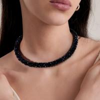 Collar de Cuentas Brillante y Divertido de Esbbela para San Valentín, Cristal Artificial, Colorido, 43.18 cm Adecuado para Hombres y Mujeres, Uso Diario, Fiesta y Regalo de Vacaciones, Ideal para Navidad - details 7