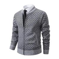 Cardigan de Invierno para Hombres Cuello de Béisbol Casual Chaqueta Deportiva de Pello - details 3