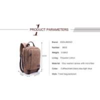 Mochila de Hombre Estilo Cuadrado de Alta Calidad en Lona Resistente al Desgaste y Impermeable Bolsa de Hombro Práctica Pequeña - details 0