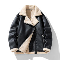 Abrigos gruesos de lana para hombre, chaquetas cómodas sencillas de Color sólido, con cuello vuelto, a la moda, novedad de invierno, 2024 - details 5